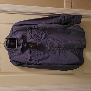 Wrangler ATG long sleeve roll tab mixed material heather gray shirt XL Tall NEW…